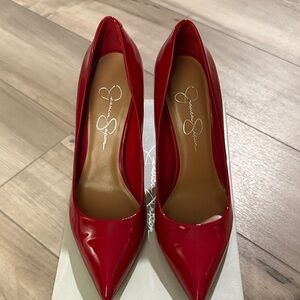 Jessica Simpson Bold Red Heels